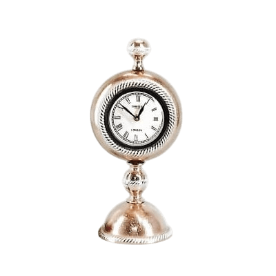 ALUMINIUM SMALL TABLE CLOCK (POLISH)